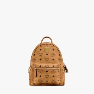*AUTHENTIC* MCM Cognac Backpack with Logo Pattern (MADE in KOREA)